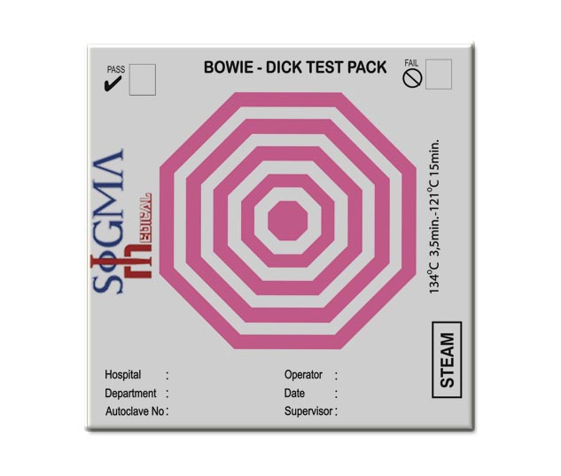 bowie dick test pack